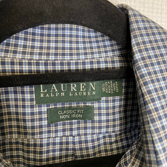 Lauren Ralph Lauren | Button Up 16‎ 1/2 34/35 No Iron - Picture 5 of 6